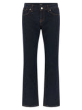 7 For All Mankind Blue Cotton Bootcut Jeans