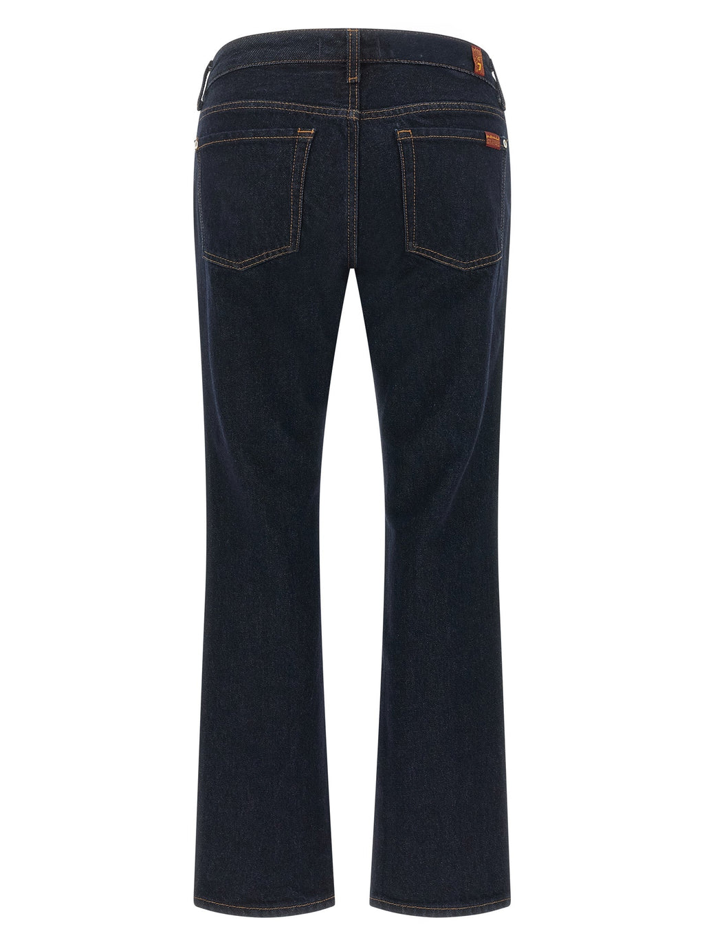7 For All Mankind Blue Cotton Bootcut Jeans