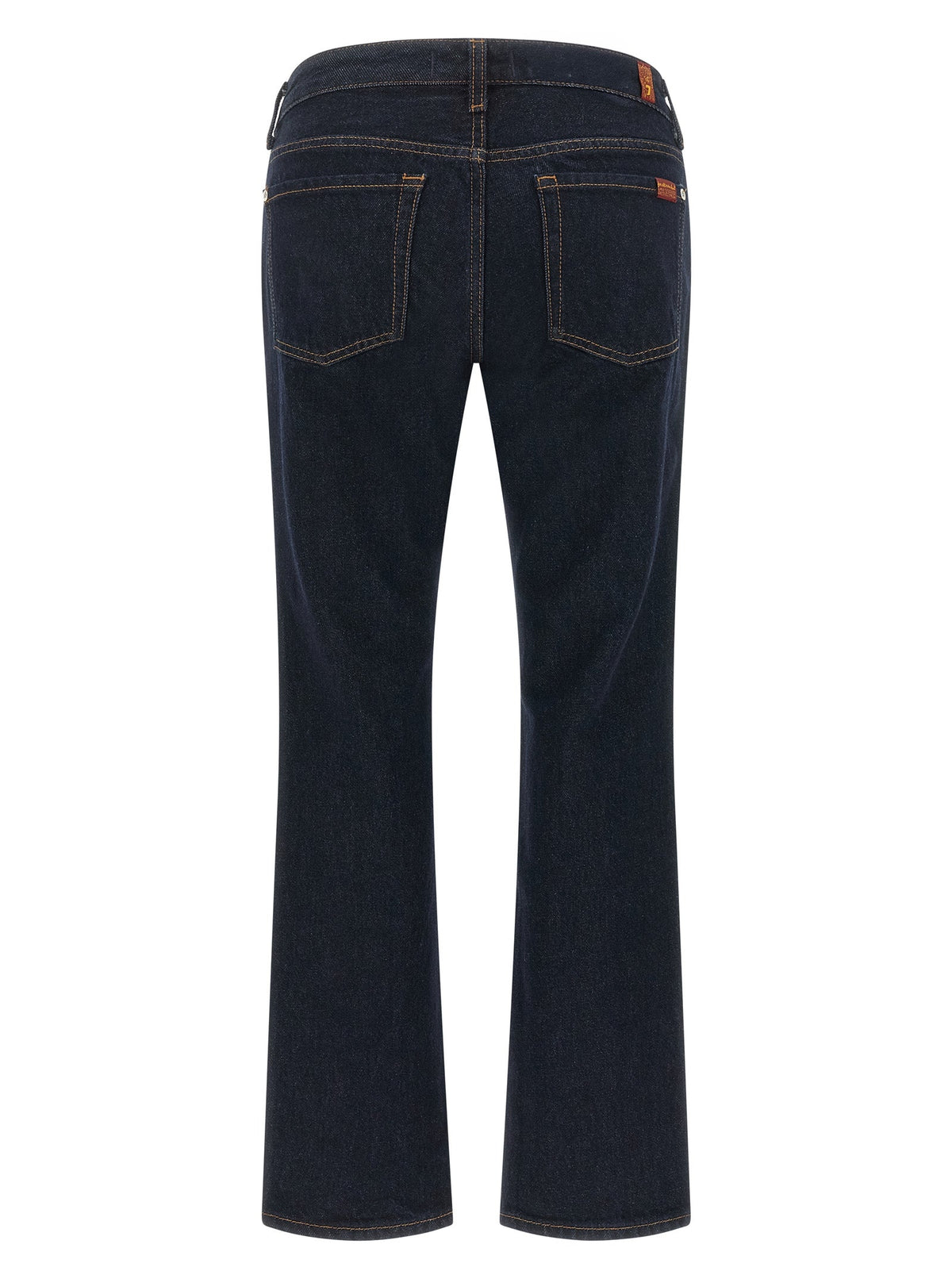 7 For All Mankind Blue Cotton Bootcut Jeans