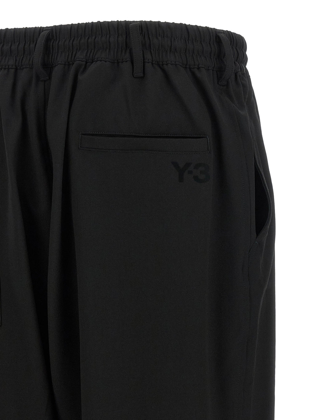 Y-3 Black Wool Casual Pants