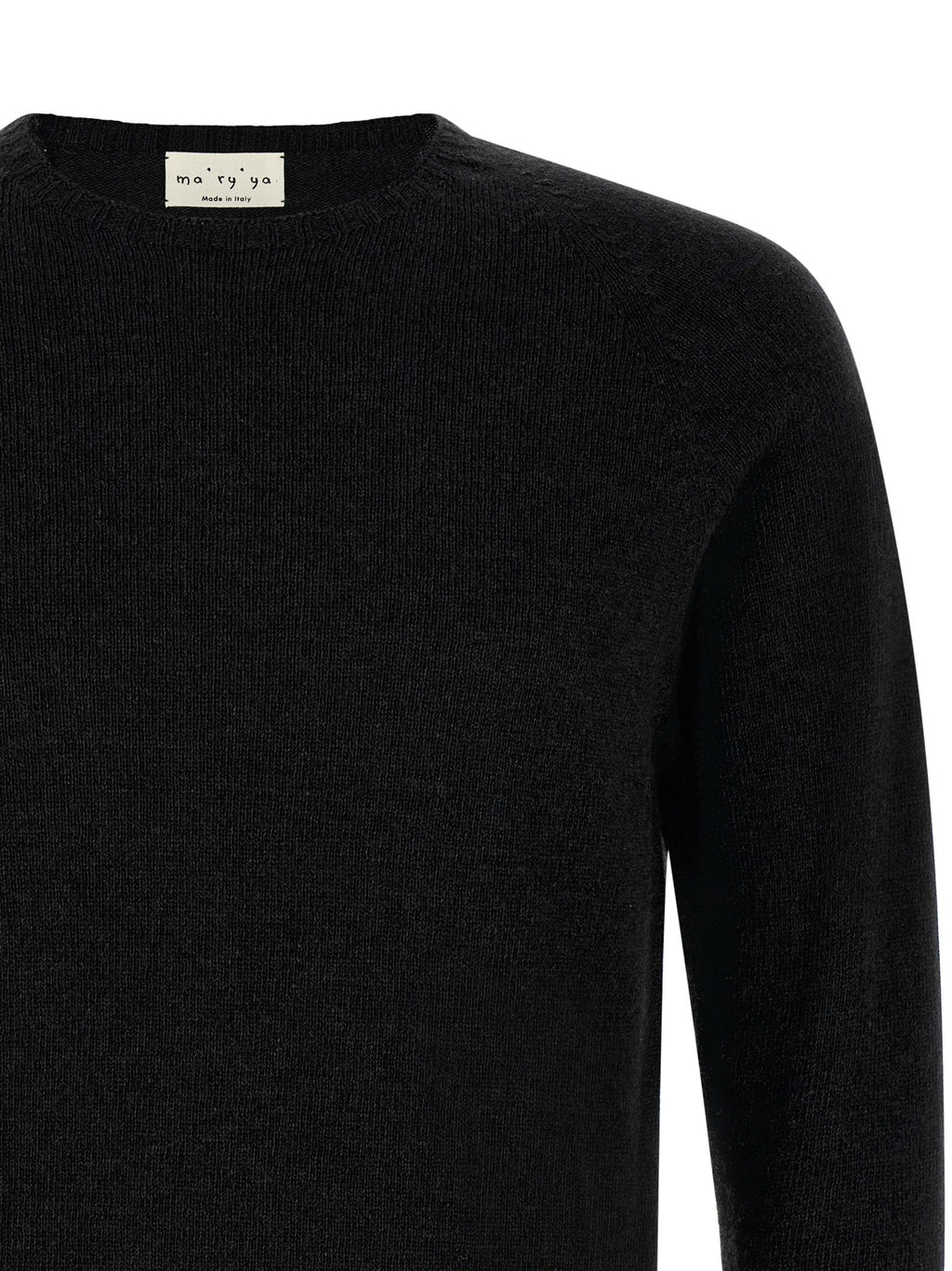 MA'RY'YA Black Cashmere Cardigan