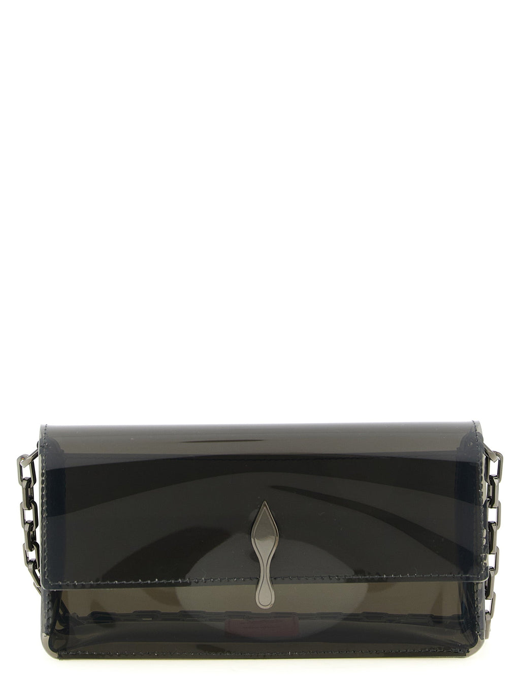 Christian Louboutin Black Pvc Clutch Bag