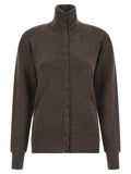 Lemaire Brown Wool Cardigan