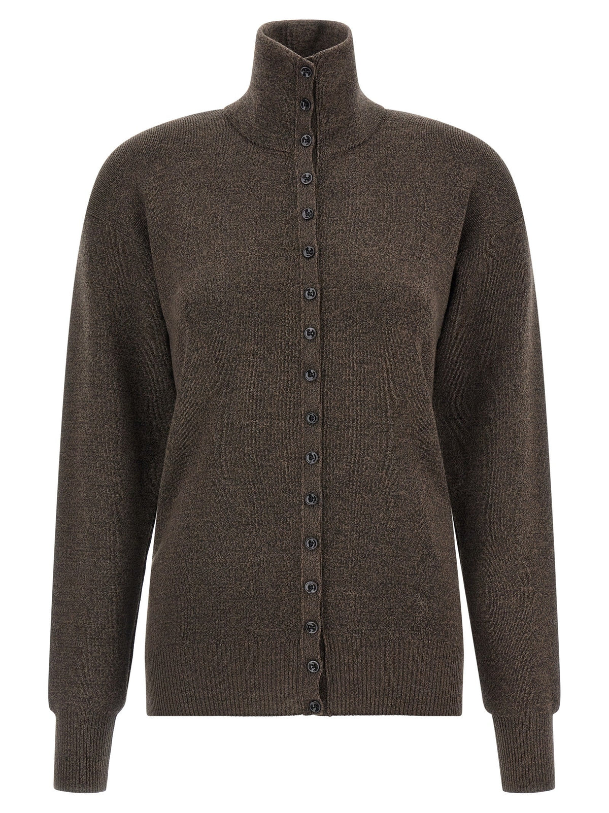 Lemaire Brown Wool Cardigan