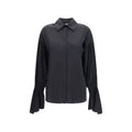 Ella Black Silk Blouse