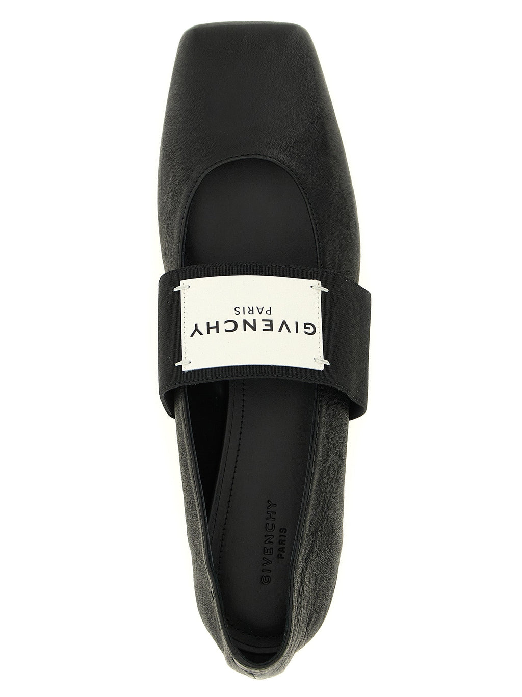 Givenchy Black Lamb Leather Ballet Flats