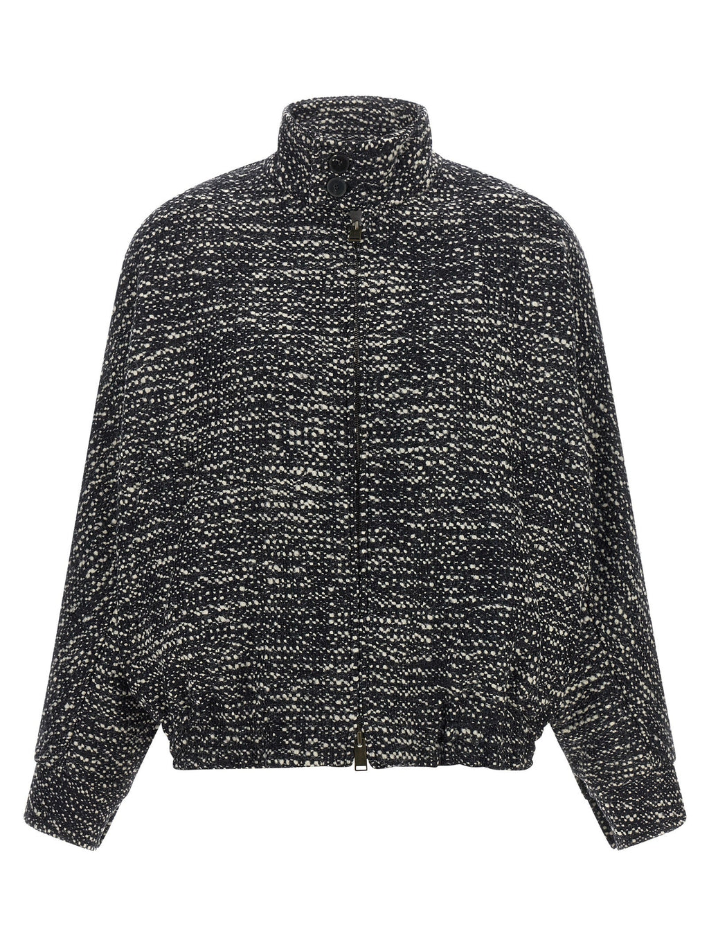 Darkpark White Virgin Wool Bomber