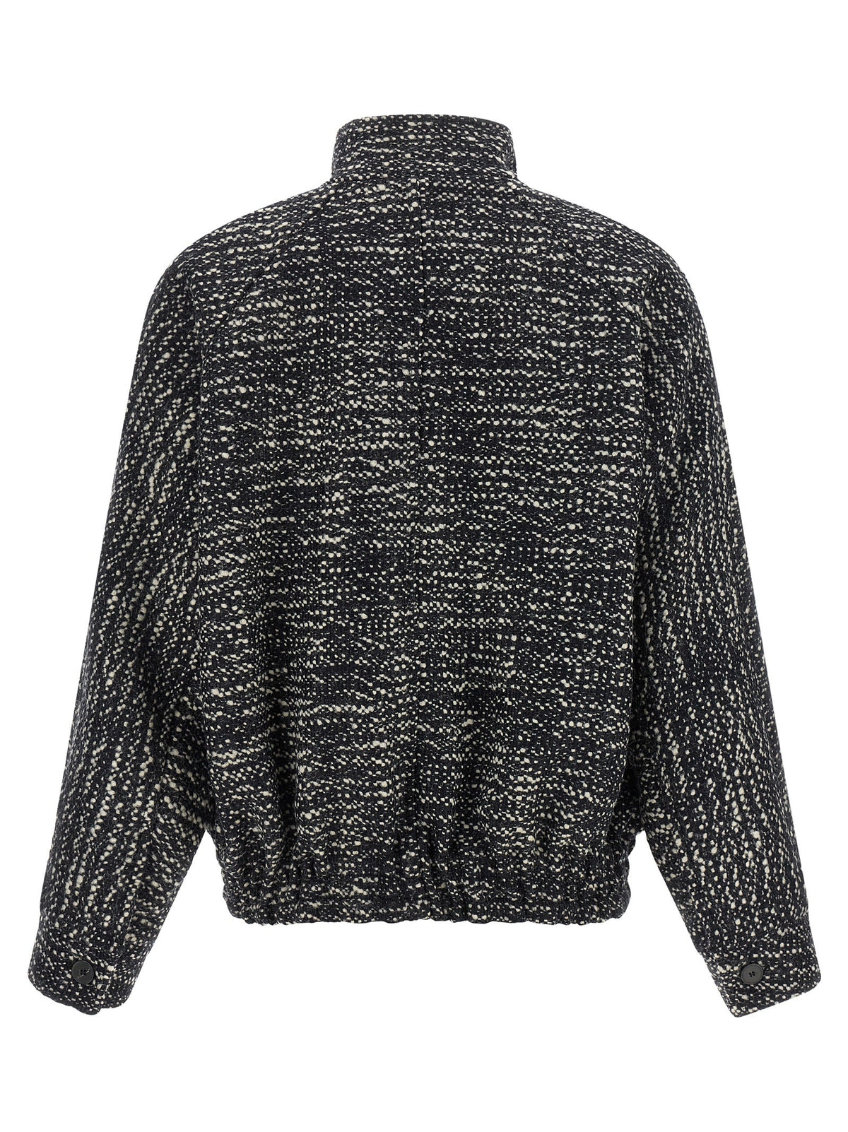 Darkpark White Virgin Wool Bomber