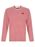 Comme Des Garçons Play White Cotton T-Shirt