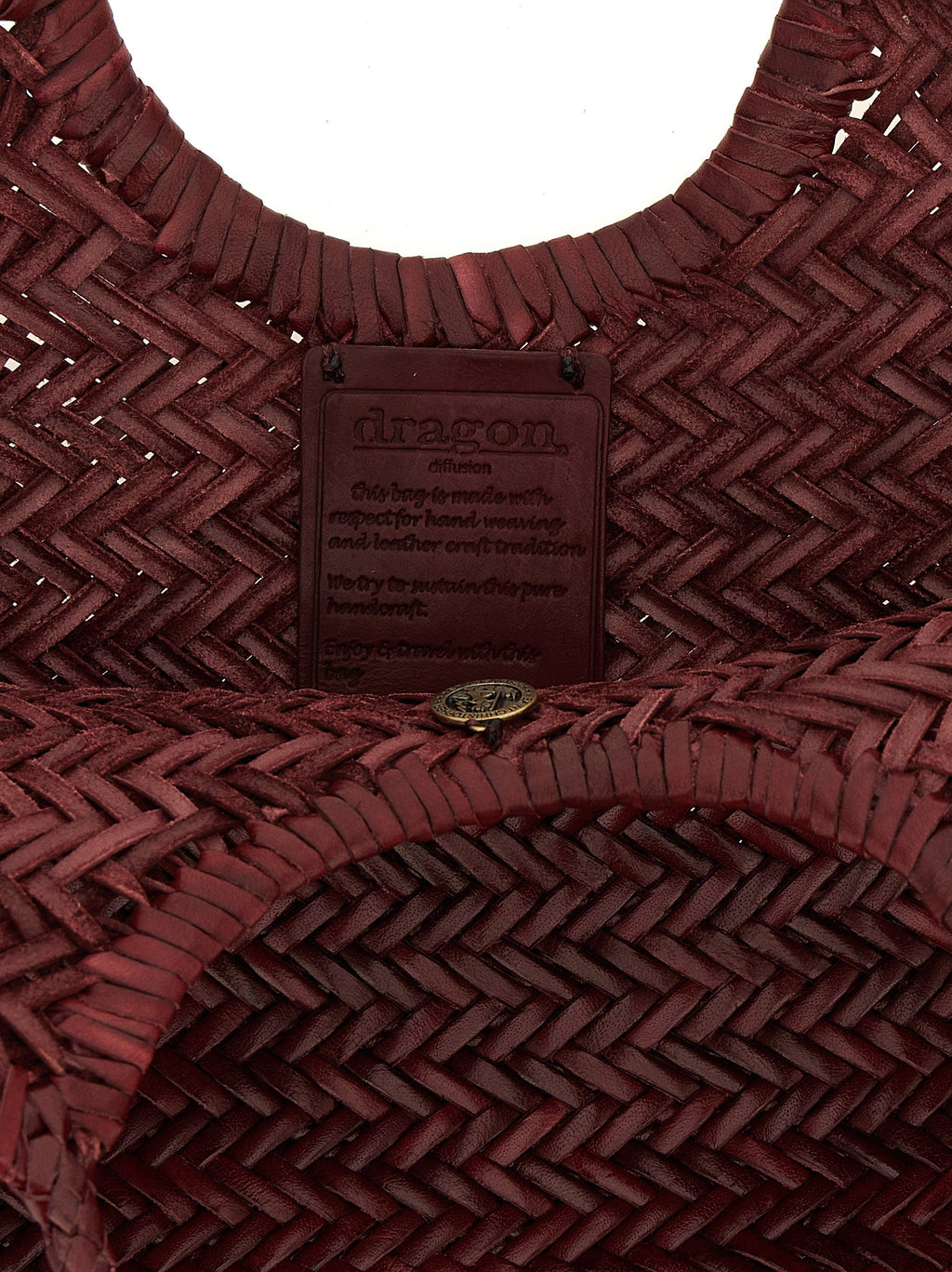 Dragon Diffusion Bordeaux Cowhide Shoulder Bag
