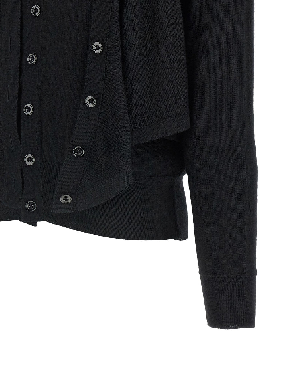 Lemaire Black Wool Cardigan