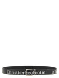 Christian Louboutin Black Calfskin Regular Belt