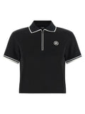 Amiri Black Polyester Polo Shirt