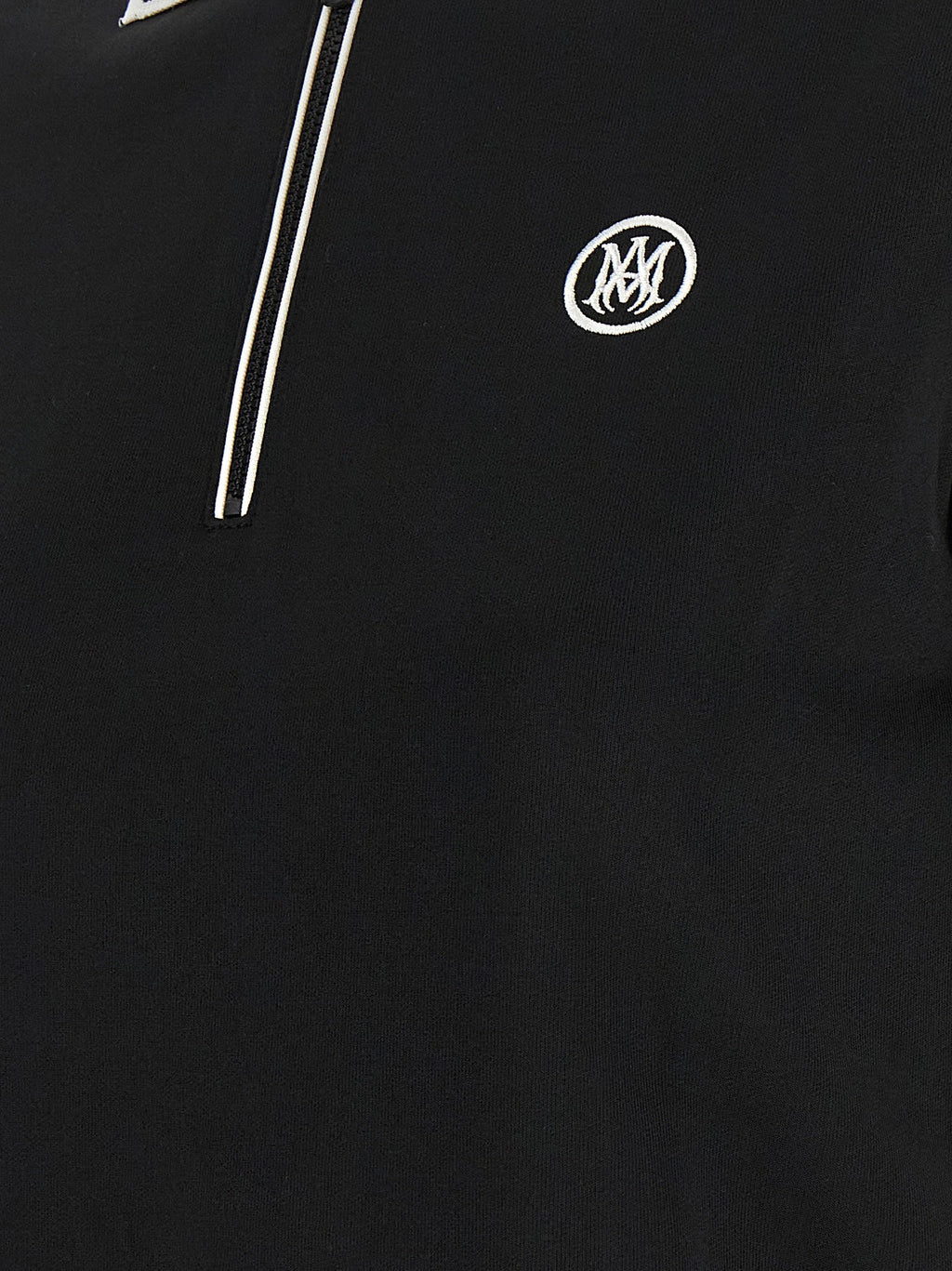 Amiri Black Polyester Polo Shirt