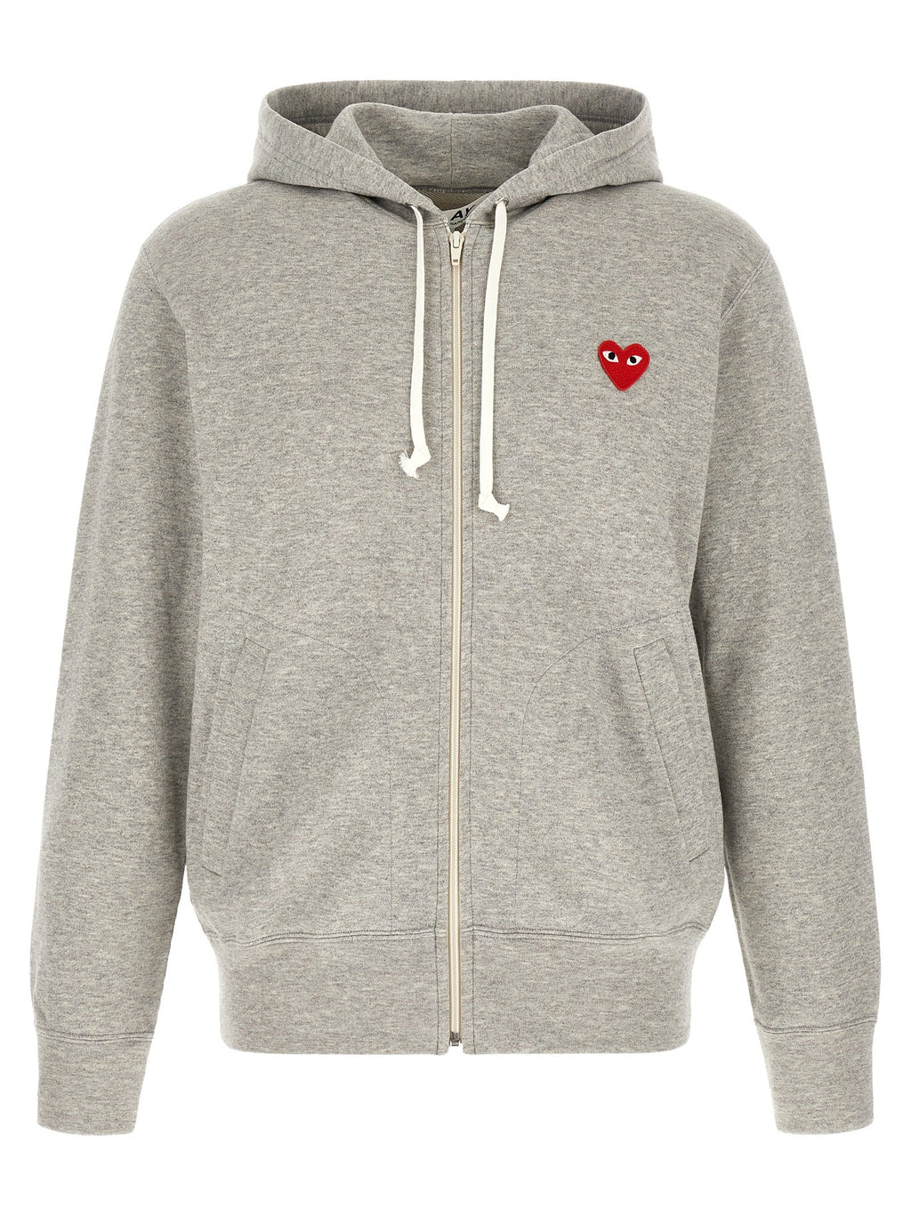 Comme Des Garçons Play Gray Cotton Cardigan