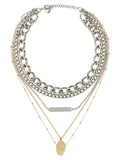 Paco Rabanne Silver Brass Necklace