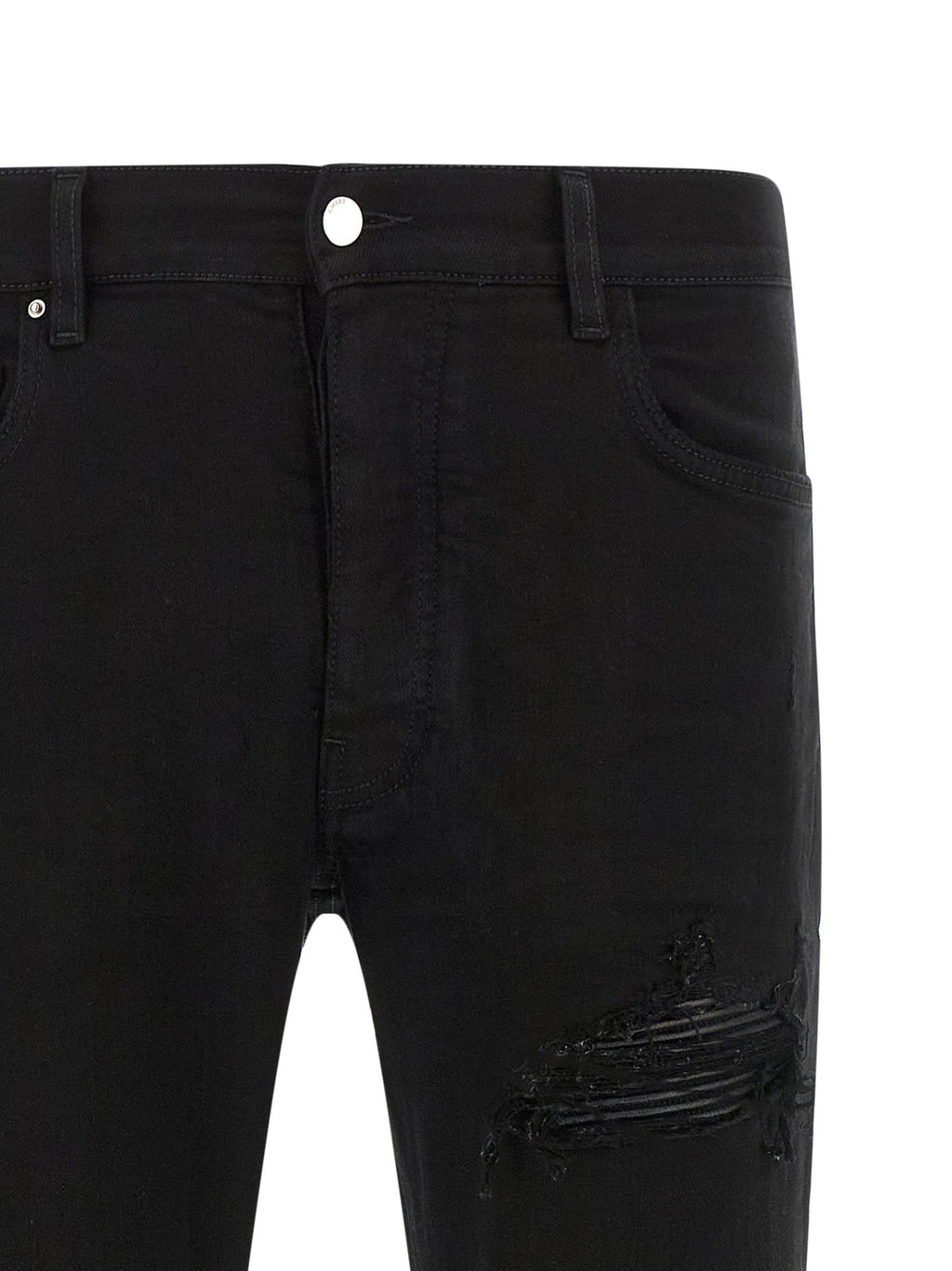 Amiri Black Cotton Slim Fit Jeans