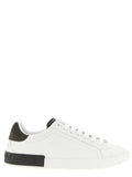 Dolce & Gabbana White Calfskin Low Top Sneakers