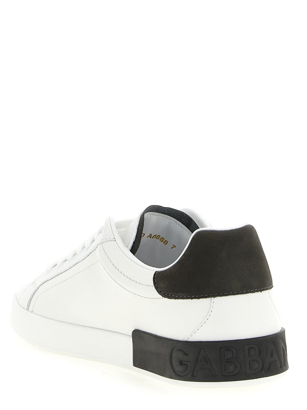 Dolce & Gabbana White Calfskin Low Top Sneakers