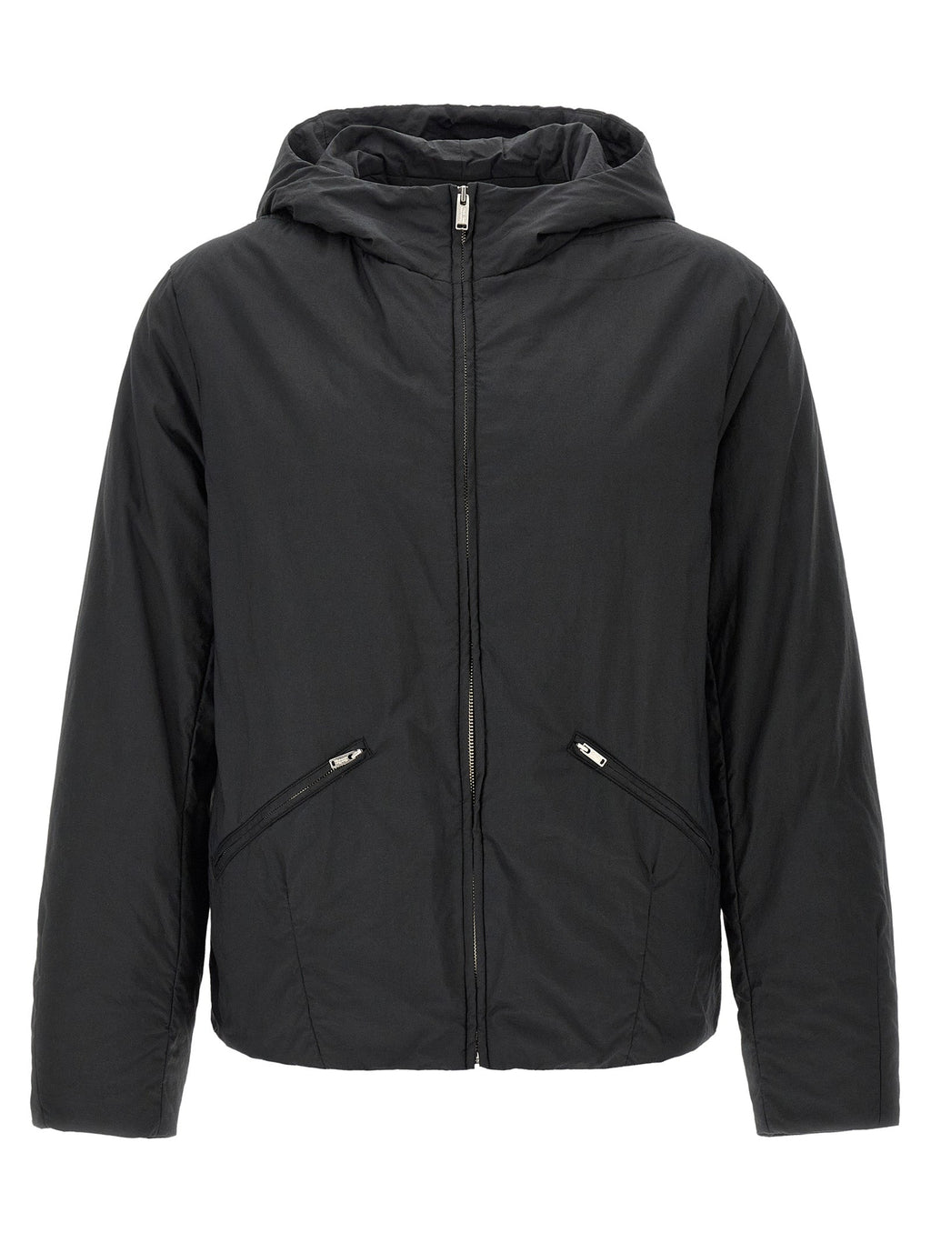 Undercover Black Cotton Full-Length Jacket