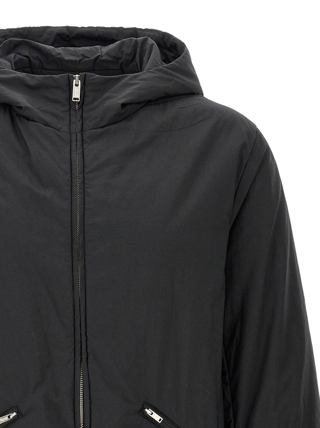 Undercover Black Cotton Full-Length Jacket