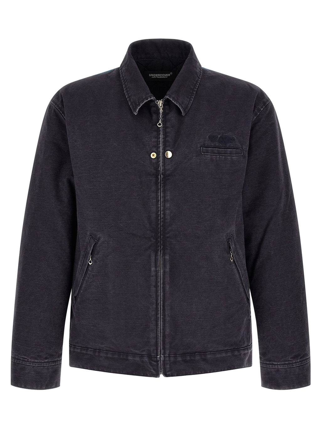 Undercover Blue Cotton Full-Length Jacket
