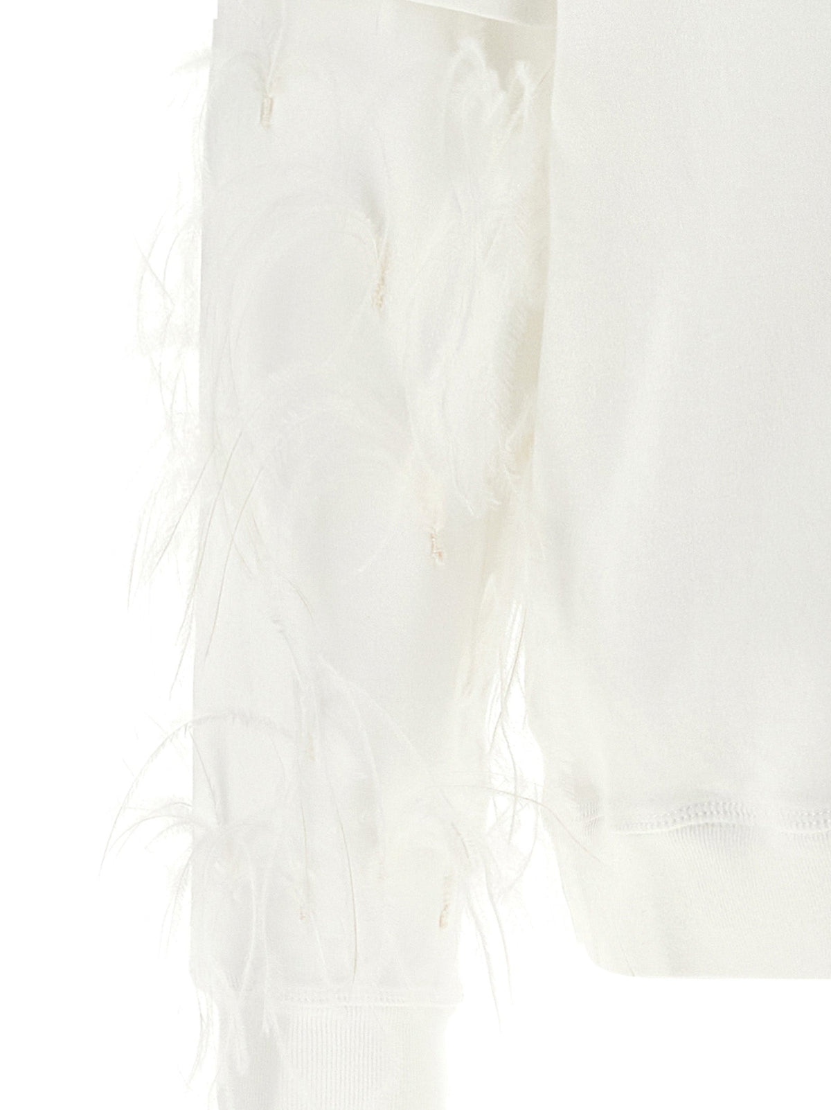 Darkpark White Cotton Sweatshirt