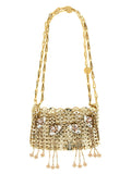 Paco Rabanne Gold Stainless Steel Shoulder Bag