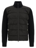 Herno Black Wool Full-Length Jacket