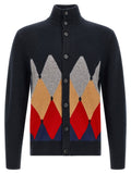Ballantyne Blue Cashmere Cardigan