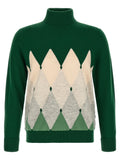 Ballantyne Bicolor Cashmere Cardigan