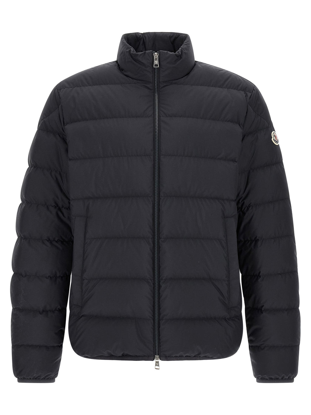 Moncler Blue Polyester Full-Length Jacket