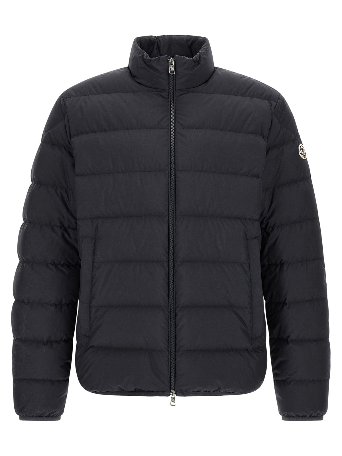 Moncler Blue Polyester Full-Length Jacket