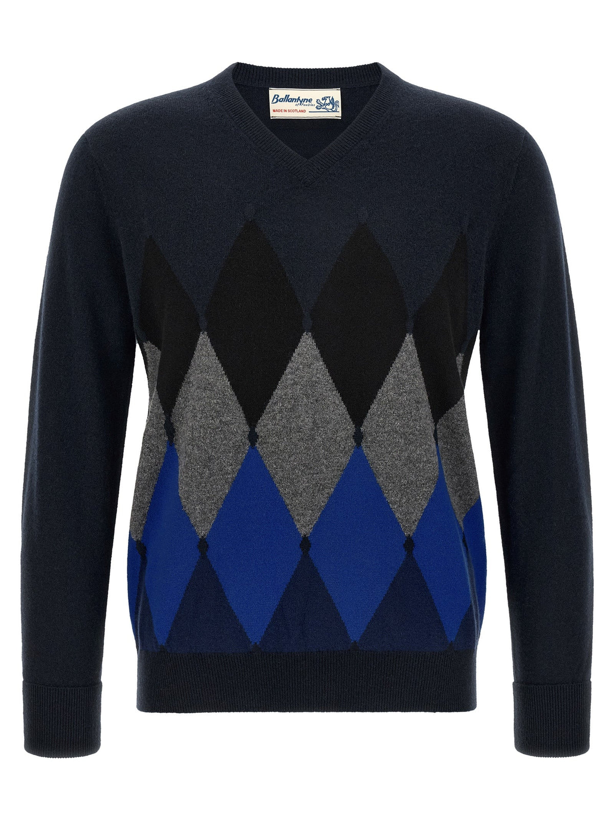 Ballantyne Blue Cashmere Cardigan