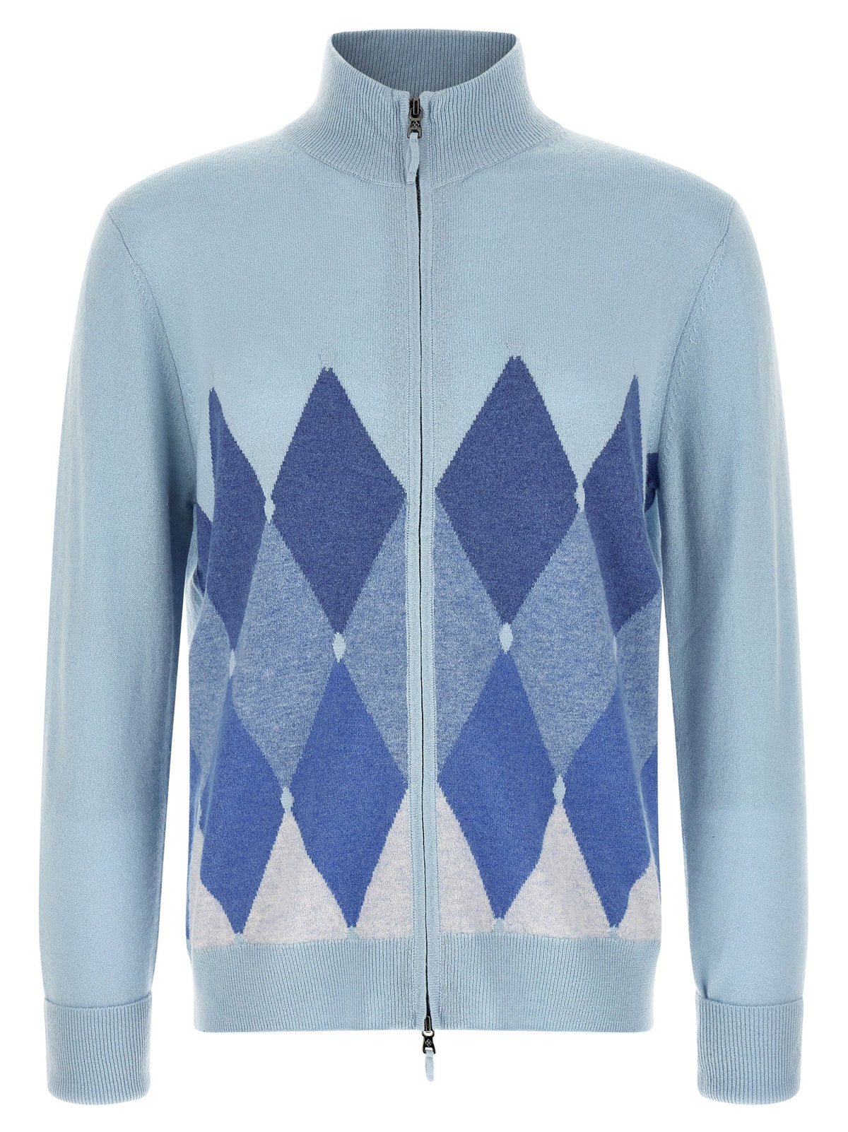 Ballantyne Blue Cashmere Cardigan
