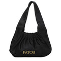 Patou Black Fabric Handbag