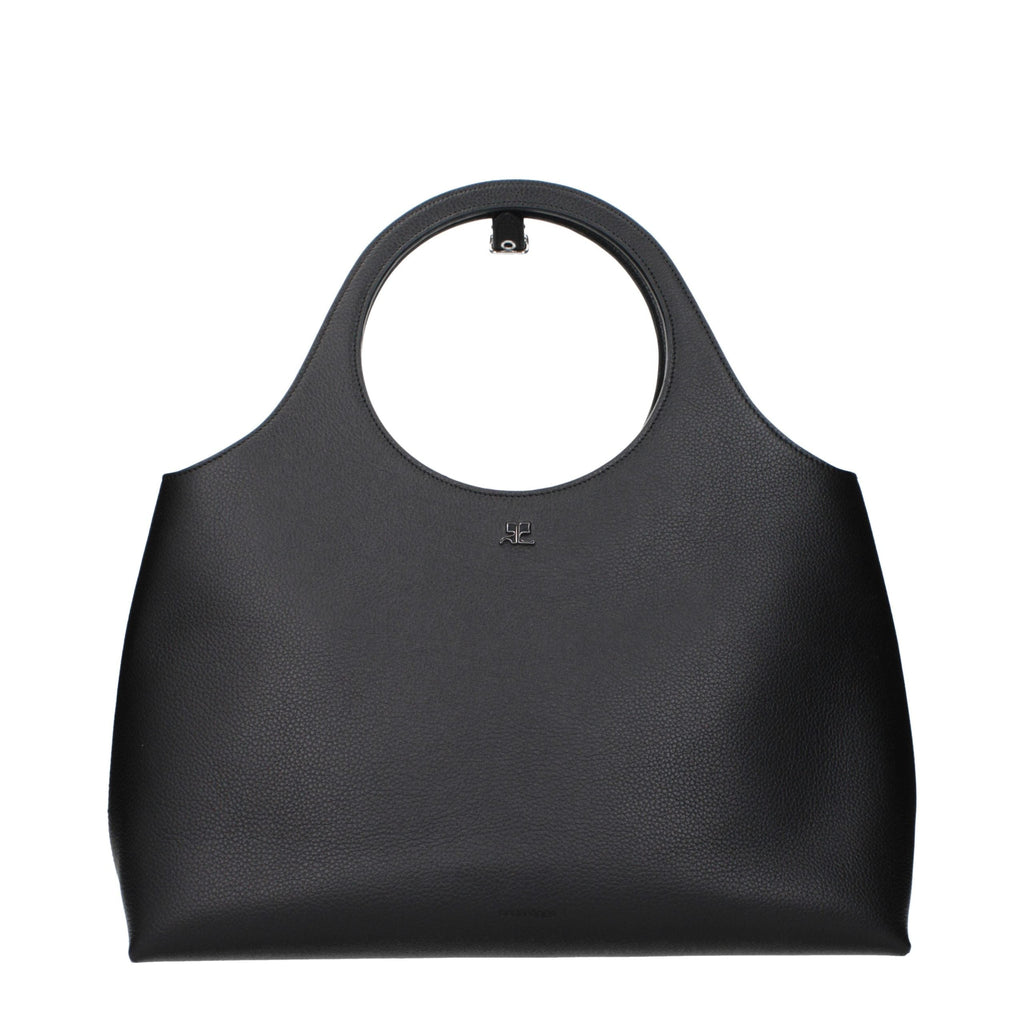 Courrèges Black Leather Handbag