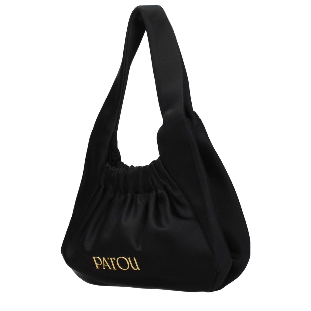 Patou Black Fabric Handbag