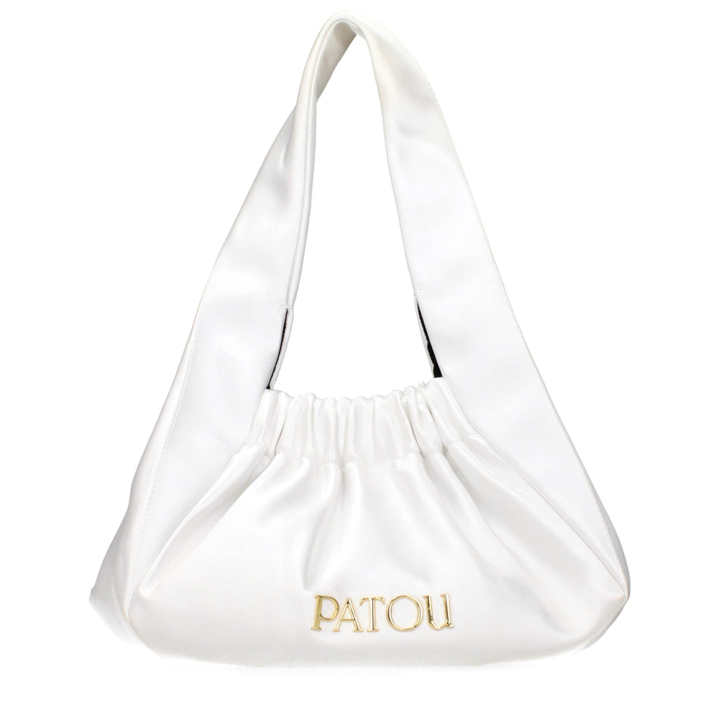Patou White Fabric Handbag