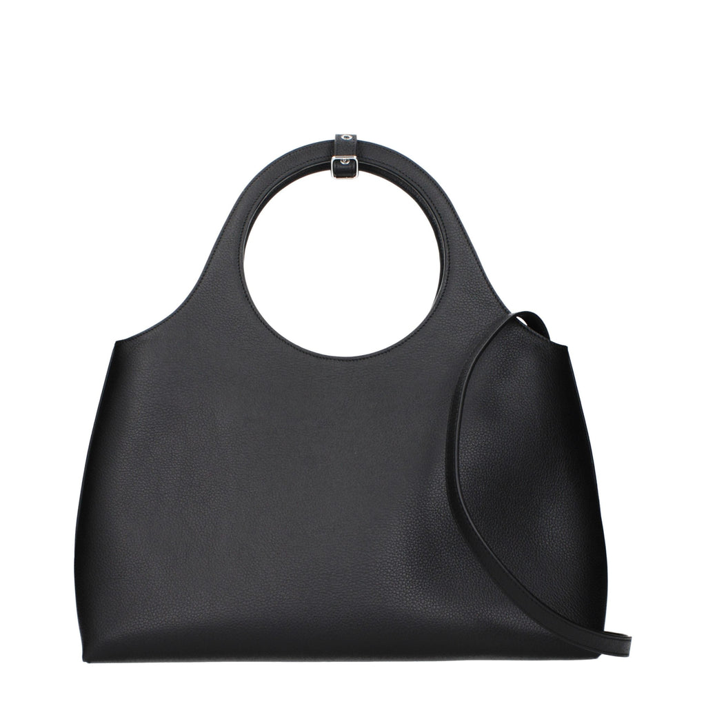 Courrèges Black Leather Handbag