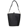 Patou Black Leather Crossbody Bag