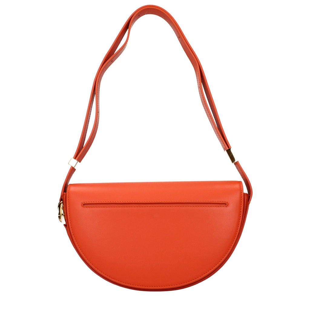 Patou Orange Leather Shoulder Bag
