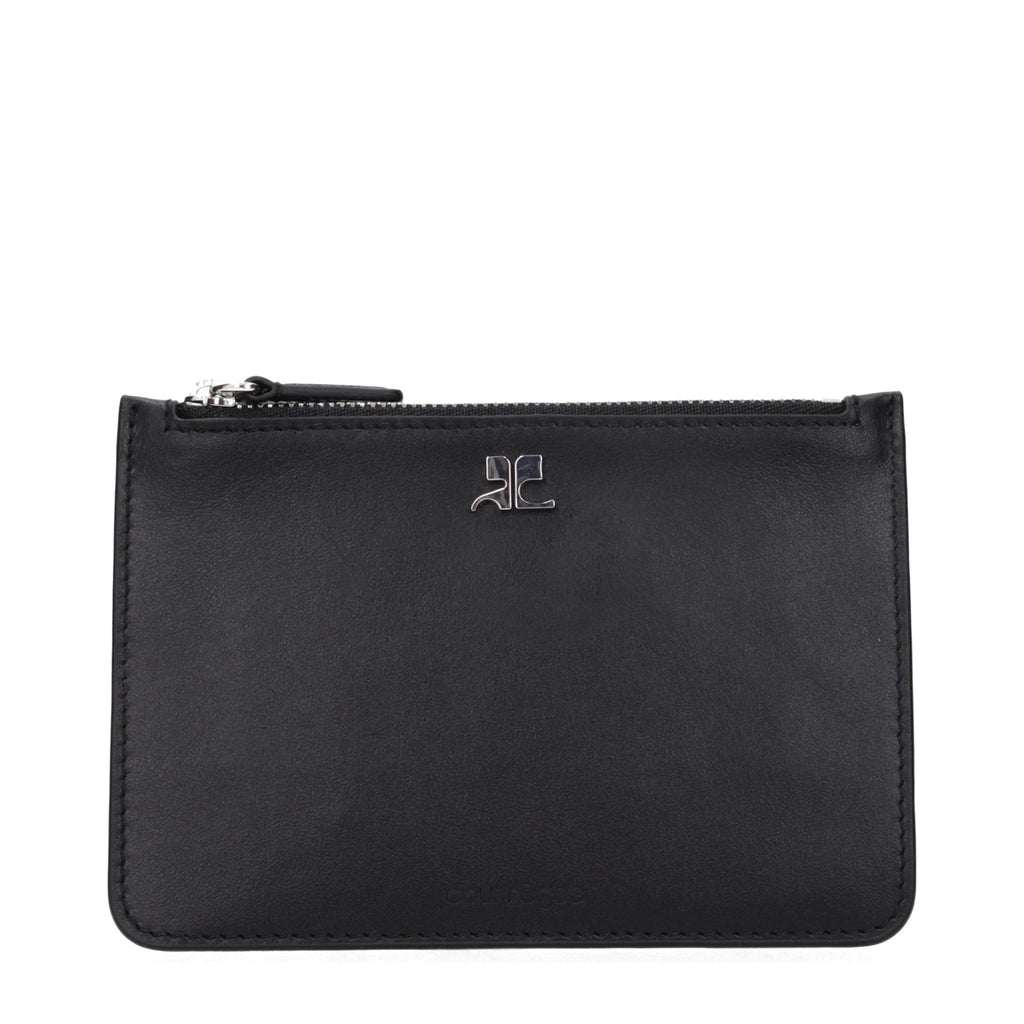 Courrèges Black Leather Wallet