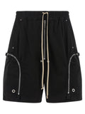 DRKSHDW Black Cotton Bermuda Shorts