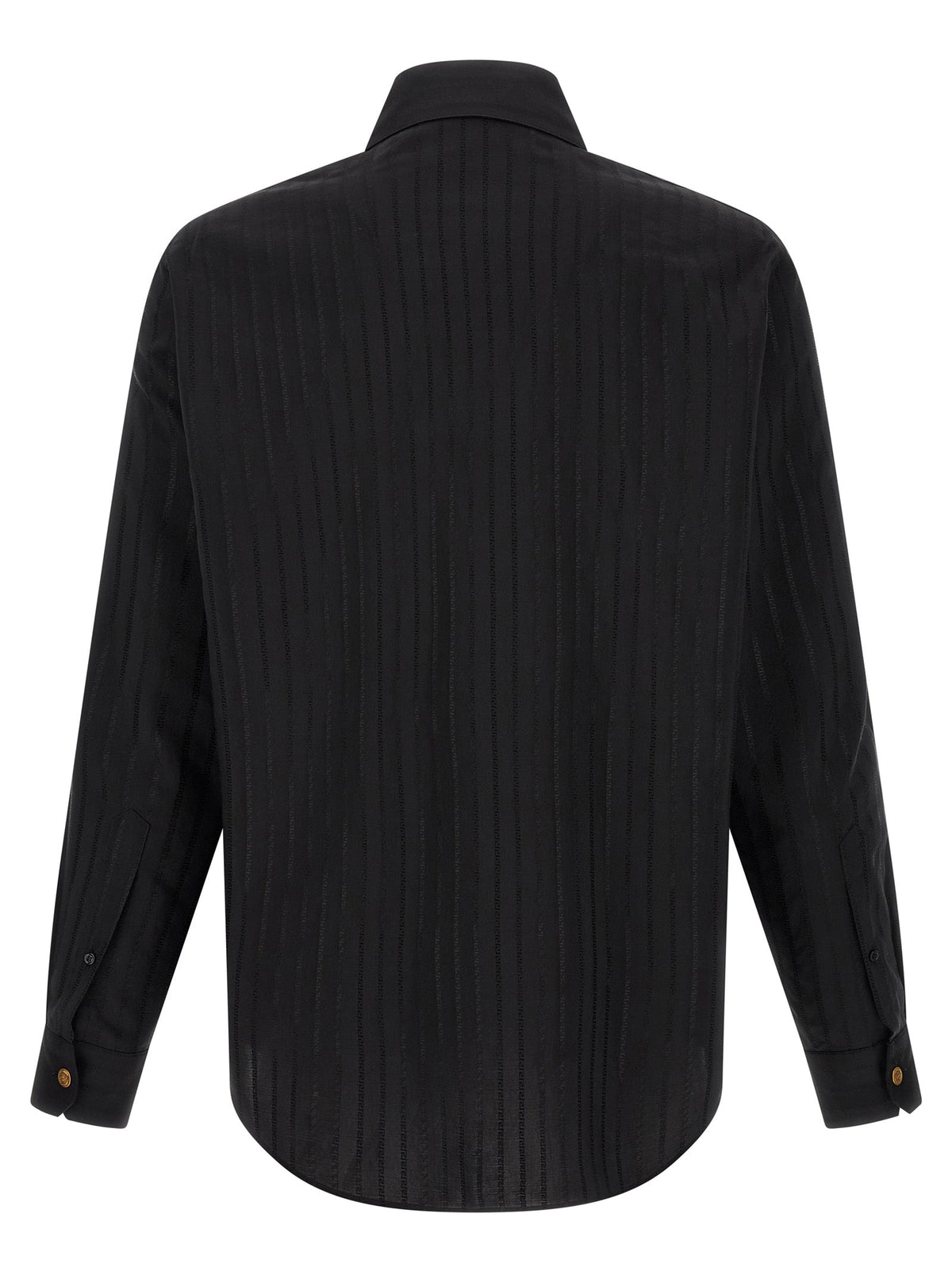 Versace Black Cotton Blouse