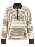 Ganni Brown Cotton Cardigan