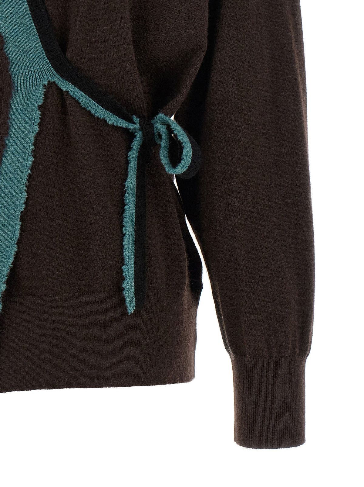 Dries Van Noten Brown Cashmere Cardigan
