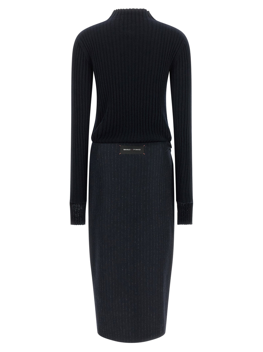 PINKO Blue Polyester Midi Dress