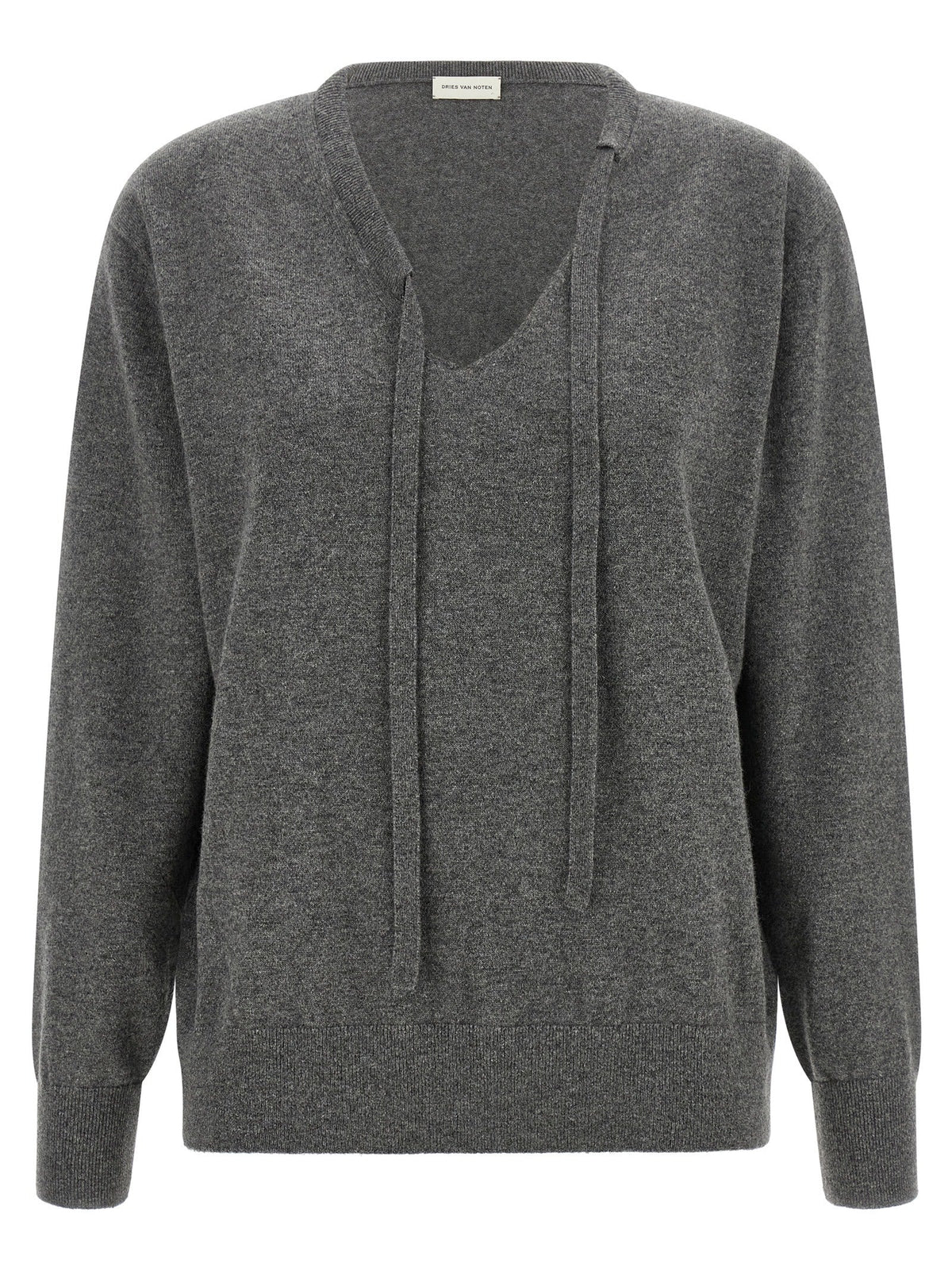 Dries Van Noten Gray Cashmere Cardigan