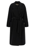 Elisabetta Franchi Black Wool Coat